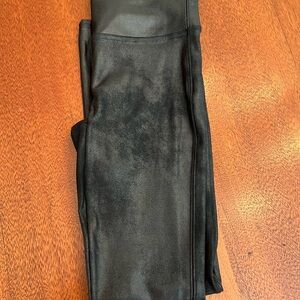 SPANX Black Leggings Sleek Stretchy Full-Length